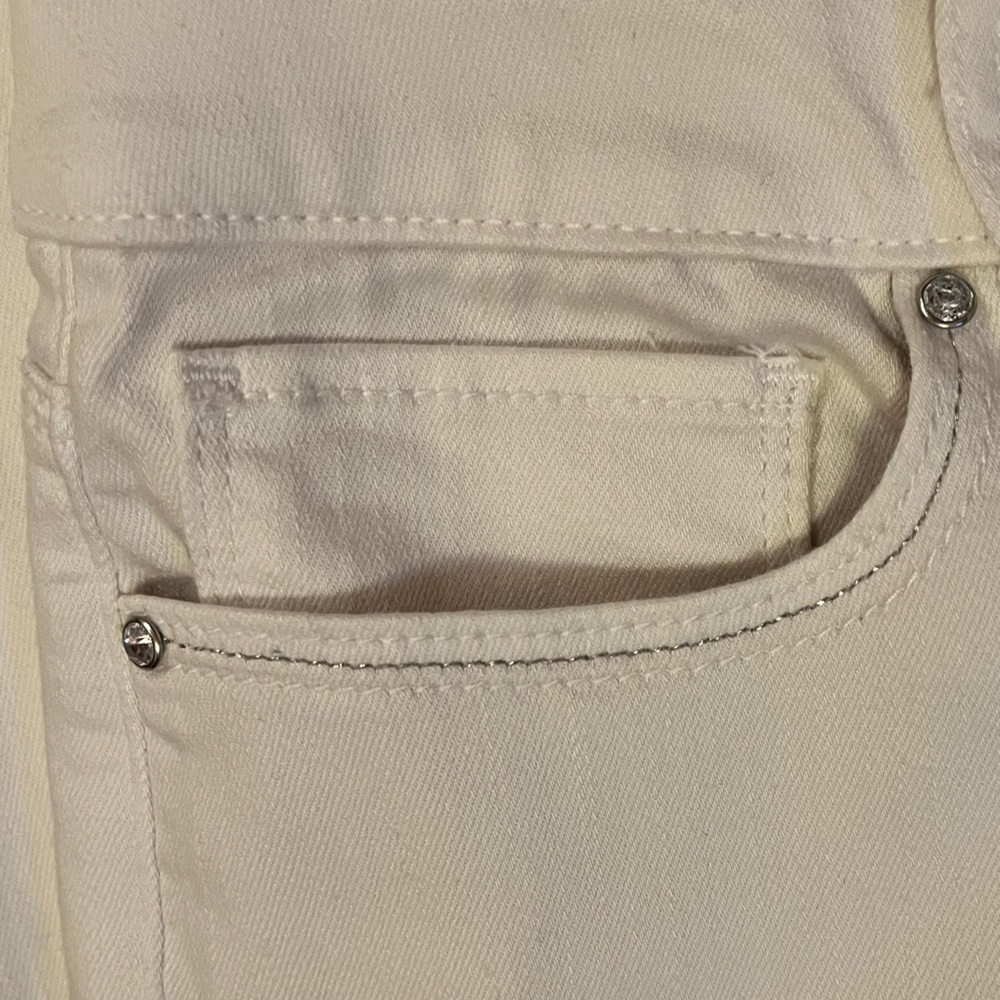 White House Black Market White Slim Stretch Jean/Rolled Crop Size 6 - Picture 4 of 12